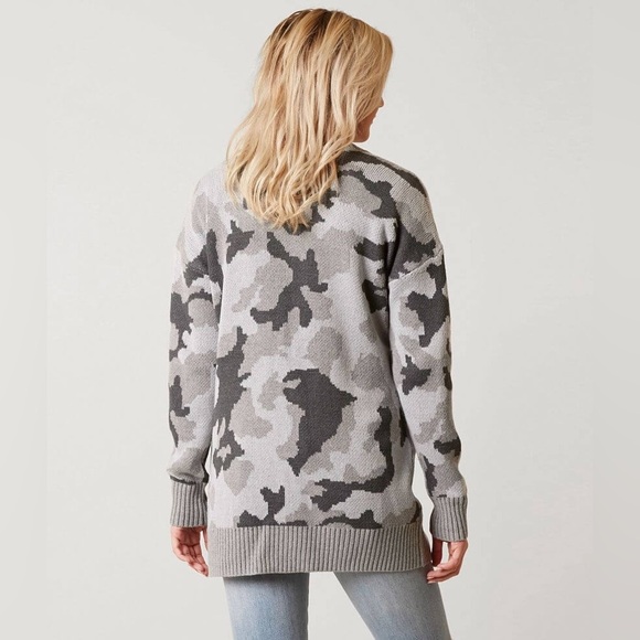 DAYTRIP CAMO KNIT CARDIGAN SWEATER - Picture 2 of 4